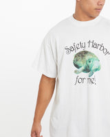 Vintage, Manatee, Wildlife, Tee, The Real Deal, size large, colour White, newtown, sydney, australia, thrift store, opshop, preloved, secondhand, sustainable, retro, antique, 70s, 80s, 90s, 2000s, 00s, fashion, clothing, streetwear, trendy, garment, style, boutique, store, shop, archive, sale, cheap, best, top, T-Shirts