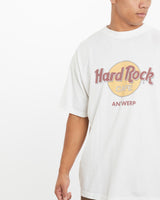 Vintage, Hard, Rock, Cafe, Antwerp, Tee, The Real Deal, size large, colour White, newtown, sydney, australia, thrift store, opshop, preloved, secondhand, sustainable, retro, antique, 70s, 80s, 90s, 2000s, 00s, fashion, clothing, streetwear, trendy, garment, style, boutique, store, shop, archive, sale, cheap, best, top, T-Shirts