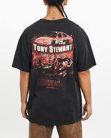Vintage, NASCAR, Tony, Stewart, Racing, Tee, The Real Deal, size extra large, colour Black, newtown, sydney, australia, thrift store, opshop, preloved, secondhand, sustainable, retro, antique, 70s, 80s, 90s, 2000s, 00s, fashion, clothing, streetwear, trendy, garment, style, boutique, store, shop, archive, sale, cheap, best, top, T-Shirts