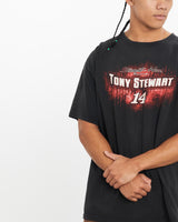 Vintage, NASCAR, Tony, Stewart, Racing, Tee, The Real Deal, size extra large, colour Black, newtown, sydney, australia, thrift store, opshop, preloved, secondhand, sustainable, retro, antique, 70s, 80s, 90s, 2000s, 00s, fashion, clothing, streetwear, trendy, garment, style, boutique, store, shop, archive, sale, cheap, best, top, T-Shirts