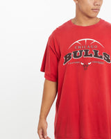 Vintage, 90s, NBA, Chicago, Bulls, Tee, The Real Deal, size large, colour Red, newtown, sydney, australia, thrift store, opshop, preloved, secondhand, sustainable, retro, antique, 70s, 80s, 90s, 2000s, 00s, fashion, clothing, streetwear, trendy, garment, style, boutique, store, shop, archive, sale, cheap, best, top, T-Shirts