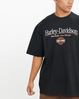 Vintage, Harley, Davidson, Tee, The Real Deal, size extra large, colour Black, newtown, sydney, australia, thrift store, opshop, preloved, secondhand, sustainable, retro, antique, 70s, 80s, 90s, 2000s, 00s, fashion, clothing, streetwear, trendy, garment, style, boutique, store, shop, archive, sale, cheap, best, top, T-Shirts