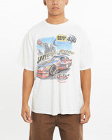 Vintage, Dover, Speedway, Racing, Tee, The Real Deal, size large, colour White, newtown, sydney, australia, thrift store, opshop, preloved, secondhand, sustainable, retro, antique, 70s, 80s, 90s, 2000s, 00s, fashion, clothing, streetwear, trendy, garment, style, boutique, store, shop, archive, sale, cheap, best, top, T-Shirts