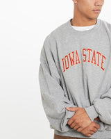 Vintage, Iowa, State, Sweatshirt, The Real Deal, size large, colour Grey, newtown, sydney, australia, thrift store, opshop, preloved, secondhand, sustainable, retro, antique, 70s, 80s, 90s, 2000s, 00s, fashion, clothing, streetwear, trendy, garment, style, boutique, store, shop, archive, sale, cheap, best, top, Sweats and hoodies