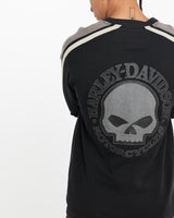 Vintage, Harley, Davidson, Long, Sleeve, Sweatshirt, The Real Deal, size large, colour Black, newtown, sydney, australia, thrift store, opshop, preloved, secondhand, sustainable, retro, antique, 70s, 80s, 90s, 2000s, 00s, fashion, clothing, streetwear, trendy, garment, style, boutique, store, shop, archive, sale, cheap, best, top, Sweats and hoodies
