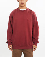 Vintage, Nike, Sweatshirt, The Real Deal, size extra large, colour Red, newtown, sydney, australia, thrift store, opshop, preloved, secondhand, sustainable, retro, antique, 70s, 80s, 90s, 2000s, 00s, fashion, clothing, streetwear, trendy, garment, style, boutique, store, shop, archive, sale, cheap, best, top, Sweats and hoodies