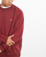 Vintage, Nike, Sweatshirt, The Real Deal, size extra large, colour Red, newtown, sydney, australia, thrift store, opshop, preloved, secondhand, sustainable, retro, antique, 70s, 80s, 90s, 2000s, 00s, fashion, clothing, streetwear, trendy, garment, style, boutique, store, shop, archive, sale, cheap, best, top, Sweats and hoodies
