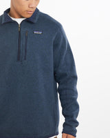 Vintage, Patagonia, Quarter, Zip, Fleece, Sweatshirt, The Real Deal, size large, colour Blue, newtown, sydney, australia, thrift store, opshop, preloved, secondhand, sustainable, retro, antique, 70s, 80s, 90s, 2000s, 00s, fashion, clothing, streetwear, trendy, garment, style, boutique, store, shop, archive, sale, cheap, best, top, Sweats and hoodies