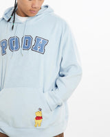 Vintage, Disney, Winnie, The, Pooh, Hooded, Fleece, Sweatshirt, The Real Deal, size large, colour Blue, newtown, sydney, australia, thrift store, opshop, preloved, secondhand, sustainable, retro, antique, 70s, 80s, 90s, 2000s, 00s, fashion, clothing, streetwear, trendy, garment, style, boutique, store, shop, archive, sale, cheap, best, top, Sweats and hoodies
