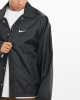 Vintage, 90s, Nike, Coaches, Jacket, The Real Deal, size extra large, colour Black, newtown, sydney, australia, thrift store, opshop, preloved, secondhand, sustainable, retro, antique, 70s, 80s, 90s, 2000s, 00s, fashion, clothing, streetwear, trendy, garment, style, boutique, store, shop, archive, sale, cheap, best, top, Jackets