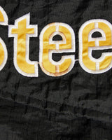 Vintage, 90s, Starter, NFL, Pittsburgh, Steelers, Jacket, The Real Deal, size large, colour Black, newtown, sydney, australia, thrift store, opshop, preloved, secondhand, sustainable, retro, antique, 70s, 80s, 90s, 2000s, 00s, fashion, clothing, streetwear, trendy, garment, style, boutique, store, shop, archive, sale, cheap, best, top, Jackets