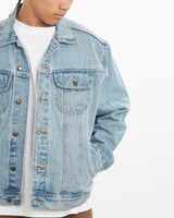 Vintage, 90s, Wrangler, Denim, Jacket, The Real Deal, size large, colour Blue, newtown, sydney, australia, thrift store, opshop, preloved, secondhand, sustainable, retro, antique, 70s, 80s, 90s, 2000s, 00s, fashion, clothing, streetwear, trendy, garment, style, boutique, store, shop, archive, sale, cheap, best, top, Jackets