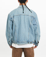 Vintage, 90s, Wrangler, Denim, Jacket, The Real Deal, size large, colour Blue, newtown, sydney, australia, thrift store, opshop, preloved, secondhand, sustainable, retro, antique, 70s, 80s, 90s, 2000s, 00s, fashion, clothing, streetwear, trendy, garment, style, boutique, store, shop, archive, sale, cheap, best, top, Jackets