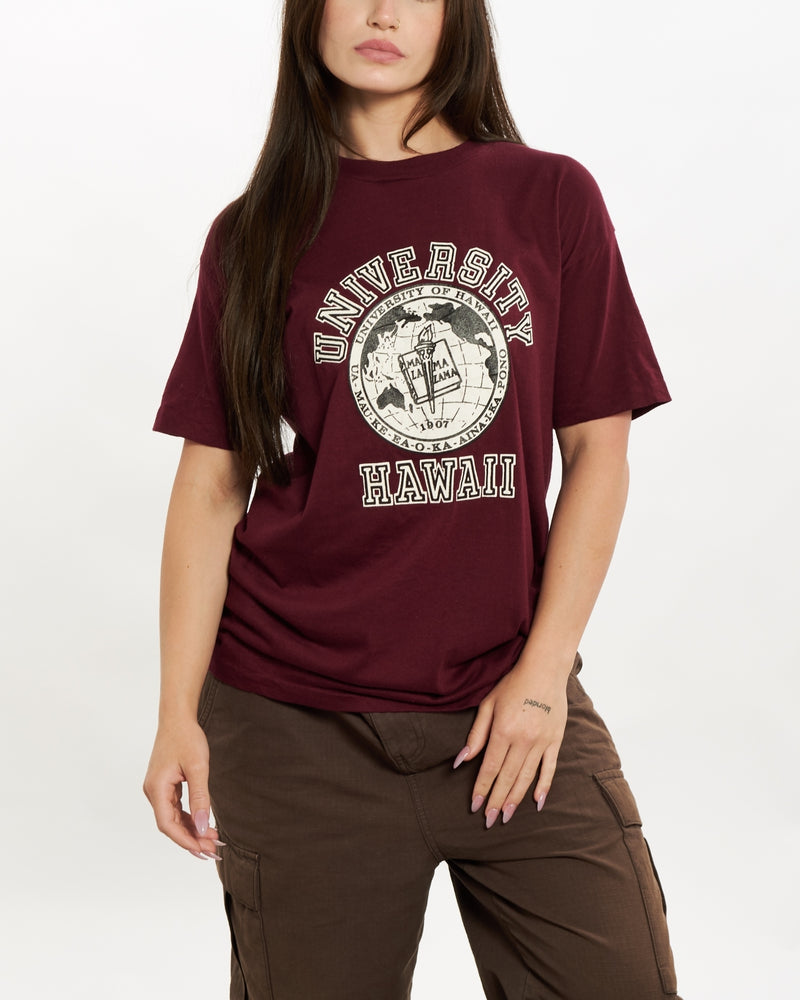 Vintage 80s University Of Hawaii Tee <br>S , The Real Deal , newtown, sydney, australia, thrift store, opshop, preloved, secondhand, sustainable, retro, antique, 70s, 80s, 90s, 2000s, 00s, fashion, clothing, streetwear, trendy, garment, style, boutique, store, shop, archive, sale, cheap, best, top