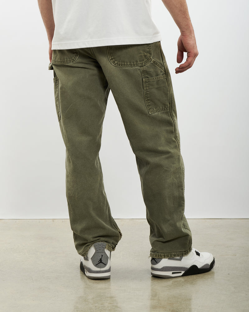 Vintage Carhartt 'Flannel Lined' Carpenter Pants <br>32" , The Real Deal , newtown, sydney, australia, thrift store, opshop, preloved, secondhand, sustainable, retro, antique, 70s, 80s, 90s, 2000s, 00s, fashion, clothing, streetwear, trendy, garment, style, boutique, store, shop, archive, sale, cheap, best, top