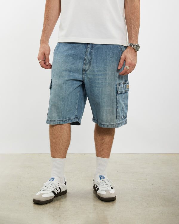 Vintage Wrangler Denim Cargo Shorts <br>34" , The Real Deal , newtown, sydney, australia, thrift store, opshop, preloved, secondhand, sustainable, retro, antique, 70s, 80s, 90s, 2000s, 00s, fashion, clothing, streetwear, trendy, garment, style, boutique, store, shop, archive, sale, cheap, best, top