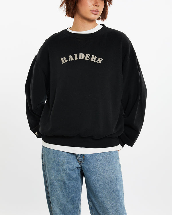 Vintage NFL Los Angeles Raiders Sweatshirt <br>M , The Real Deal , newtown, sydney, australia, thrift store, opshop, preloved, secondhand, sustainable, retro, antique, 70s, 80s, 90s, 2000s, 00s, fashion, clothing, streetwear, trendy, garment, style, boutique, store, shop, archive, sale, cheap, best, top