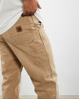 Vintage Carhartt 'Flannel Lined' Carpenter Pants <br>36"