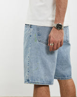 Vintage Wrangler Denim Shorts <br>34" , The Real Deal , newtown, sydney, australia, thrift store, opshop, preloved, secondhand, sustainable, retro, antique, 70s, 80s, 90s, 2000s, 00s, fashion, clothing, streetwear, trendy, garment, style, boutique, store, shop, archive, sale, cheap, best, top