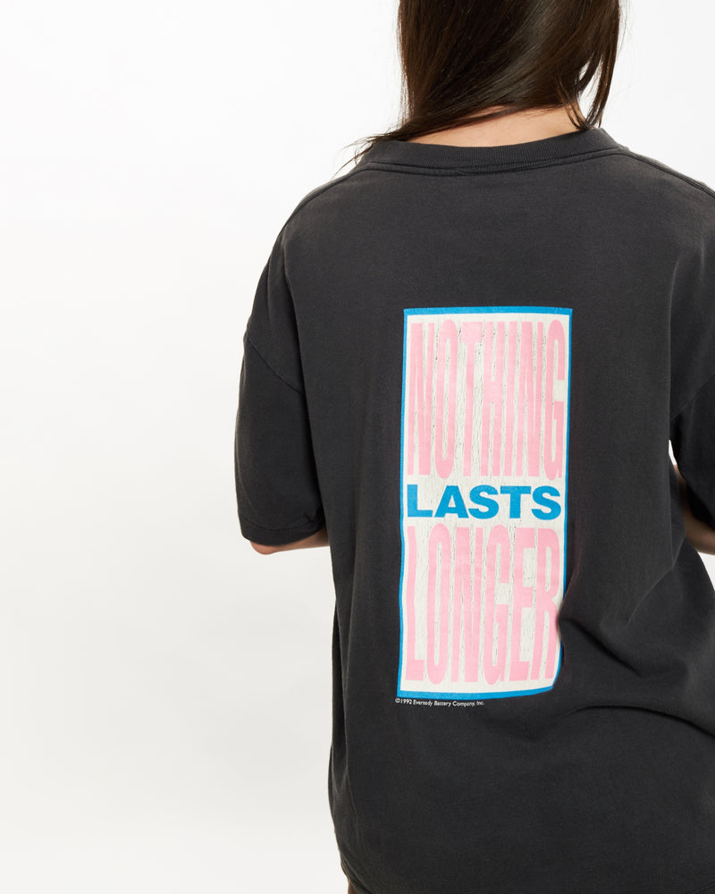 Vintage 1992 Energizer Bunny Tee <br>S , The Real Deal , newtown, sydney, australia, thrift store, opshop, preloved, secondhand, sustainable, retro, antique, 70s, 80s, 90s, 2000s, 00s, fashion, clothing, streetwear, trendy, garment, style, boutique, store, shop, archive, sale, cheap, best, top