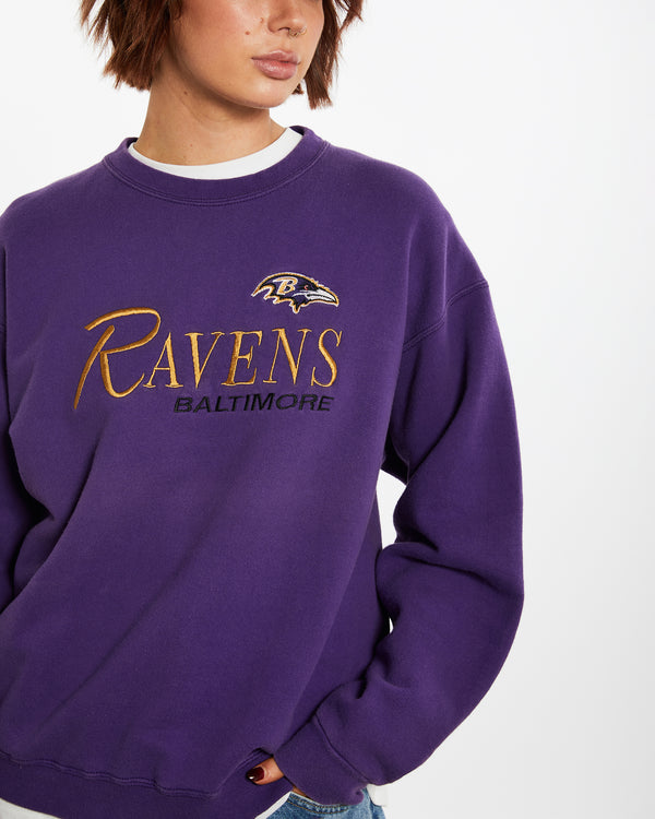 Vintage NFL Baltimore Ravens Sweatshirt <br>M , The Real Deal , newtown, sydney, australia, thrift store, opshop, preloved, secondhand, sustainable, retro, antique, 70s, 80s, 90s, 2000s, 00s, fashion, clothing, streetwear, trendy, garment, style, boutique, store, shop, archive, sale, cheap, best, top