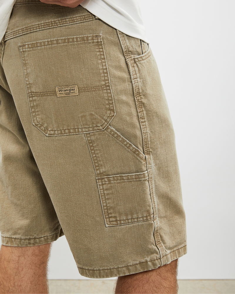 Vintage Wrangler Denim Carpenter Shorts <br>32" , The Real Deal , newtown, sydney, australia, thrift store, opshop, preloved, secondhand, sustainable, retro, antique, 70s, 80s, 90s, 2000s, 00s, fashion, clothing, streetwear, trendy, garment, style, boutique, store, shop, archive, sale, cheap, best, top