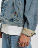 Vintage 90s Tommy Hilfiger Denim Jacket <br>L , The Real Deal , newtown, sydney, australia, thrift store, opshop, preloved, secondhand, sustainable, retro, antique, 70s, 80s, 90s, 2000s, 00s, fashion, clothing, streetwear, trendy, garment, style, boutique, store, shop, archive, sale, cheap, best, top