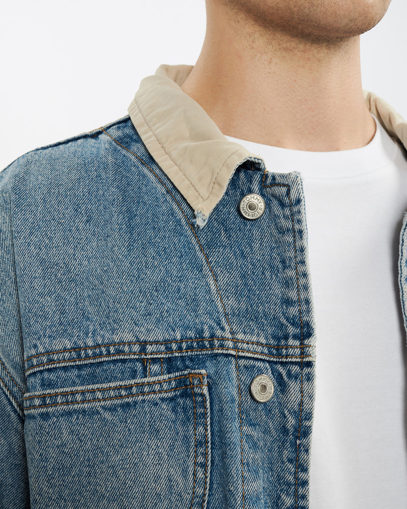 Vintage 90s Tommy Hilfiger Denim Jacket <br>L , The Real Deal , newtown, sydney, australia, thrift store, opshop, preloved, secondhand, sustainable, retro, antique, 70s, 80s, 90s, 2000s, 00s, fashion, clothing, streetwear, trendy, garment, style, boutique, store, shop, archive, sale, cheap, best, top