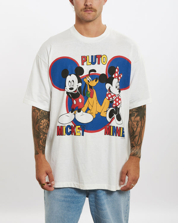 Vintage 90s Mickey Mouse Tee <br>XL , The Real Deal , newtown, sydney, australia, thrift store, opshop, preloved, secondhand, sustainable, retro, antique, 70s, 80s, 90s, 2000s, 00s, fashion, clothing, streetwear, trendy, garment, style, boutique, store, shop, archive, sale, cheap, best, top