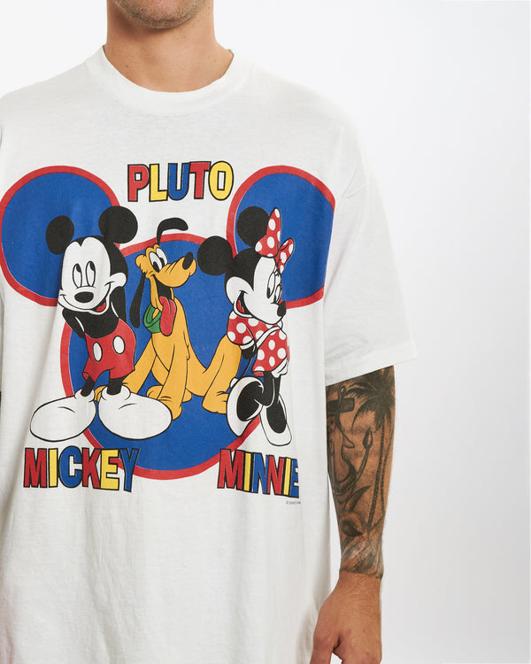 Vintage 90s Mickey Mouse Tee <br>XL , The Real Deal , newtown, sydney, australia, thrift store, opshop, preloved, secondhand, sustainable, retro, antique, 70s, 80s, 90s, 2000s, 00s, fashion, clothing, streetwear, trendy, garment, style, boutique, store, shop, archive, sale, cheap, best, top
