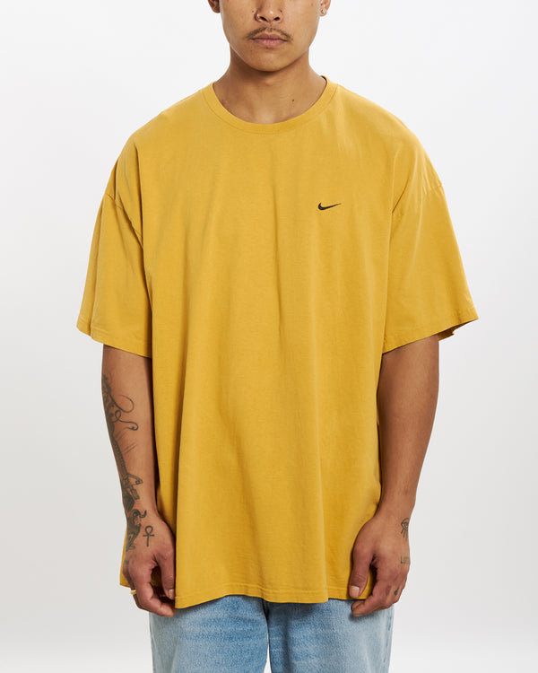 90s Nike Heavyweight 'Mini Swoosh' Tee <br>XL