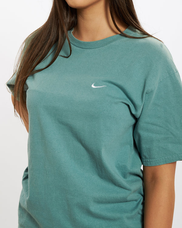Vintage 90s Nike Heavyweight 'Mini Swoosh' Tee <br>M , The Real Deal , newtown, sydney, australia, thrift store, opshop, preloved, secondhand, sustainable, retro, antique, 70s, 80s, 90s, 2000s, 00s, fashion, clothing, streetwear, trendy, garment, style, boutique, store, shop, archive, sale, cheap, best, top
