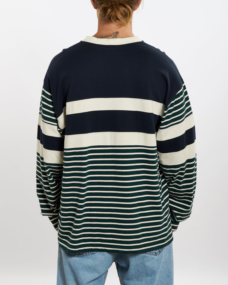 Vintage 90s Guess Striped Long Sleeve Tee <br>XL , The Real Deal , newtown, sydney, australia, thrift store, opshop, preloved, secondhand, sustainable, retro, antique, 70s, 80s, 90s, 2000s, 00s, fashion, clothing, streetwear, trendy, garment, style, boutique, store, shop, archive, sale, cheap, best, top