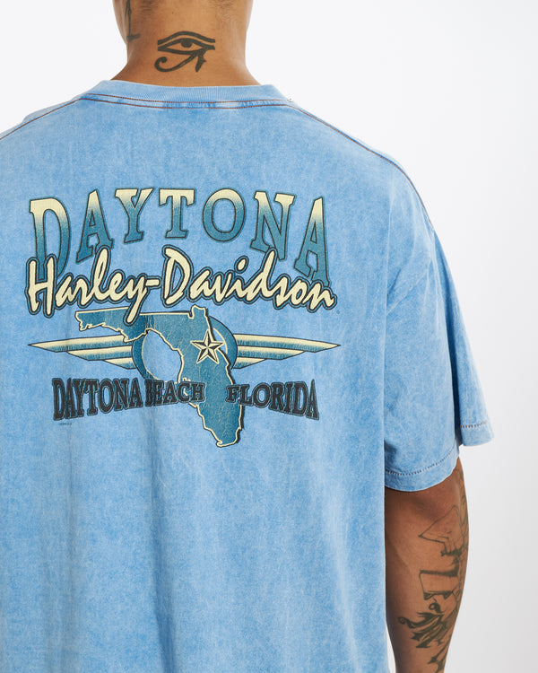 1996 Harley Davidson 'Daytona Beach, Florida' Henley Tee <br>XL
