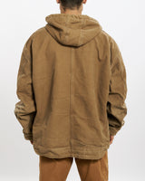 90s Carhartt Hooded Chore Jacket <br>L