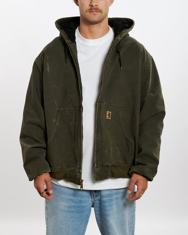 90s Carhartt Hooded Chore Jacket <br>XL