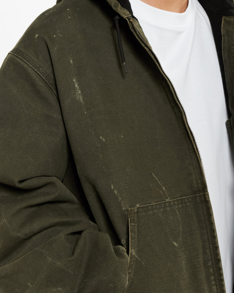 90s Carhartt Hooded Chore Jacket <br>XL