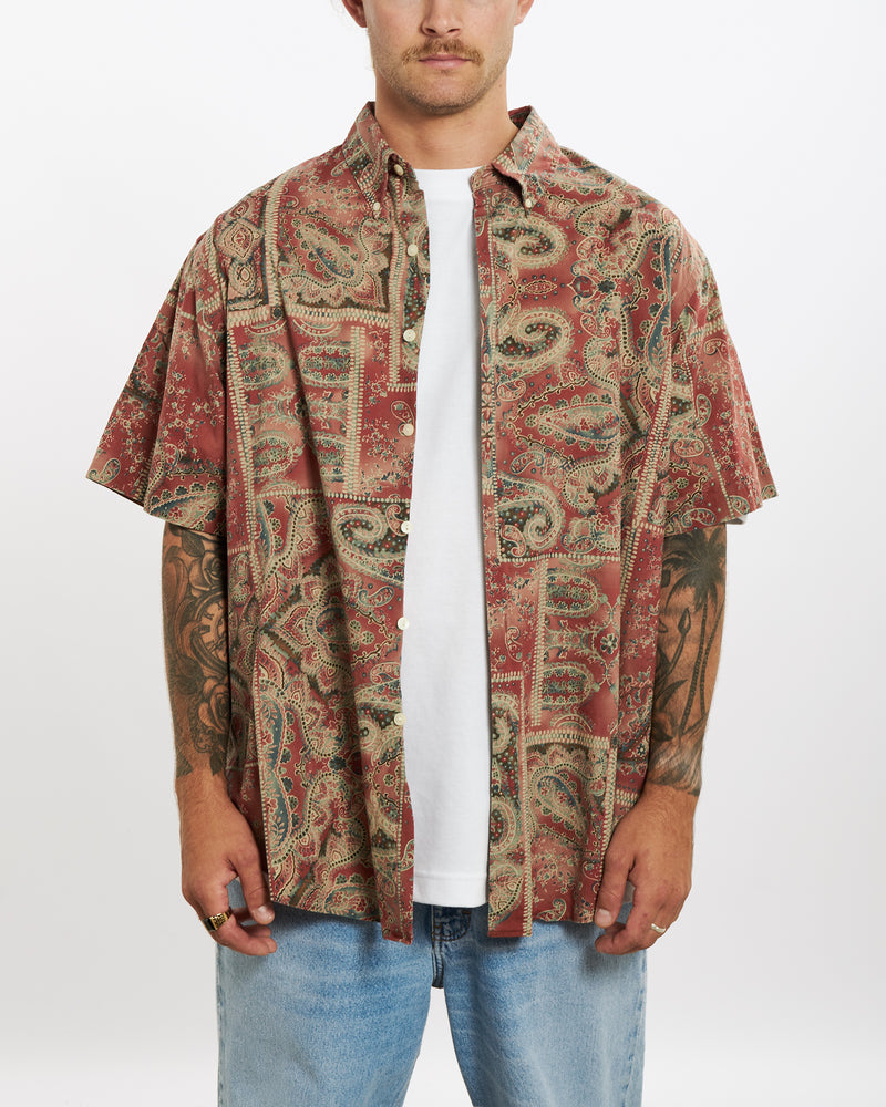 Vintage 90s Polo Ralph Lauren Paisely Button Up Shirt <br>XL , The Real Deal , newtown, sydney, australia, thrift store, opshop, preloved, secondhand, sustainable, retro, antique, 70s, 80s, 90s, 2000s, 00s, fashion, clothing, streetwear, trendy, garment, style, boutique, store, shop, archive, sale, cheap, best, top