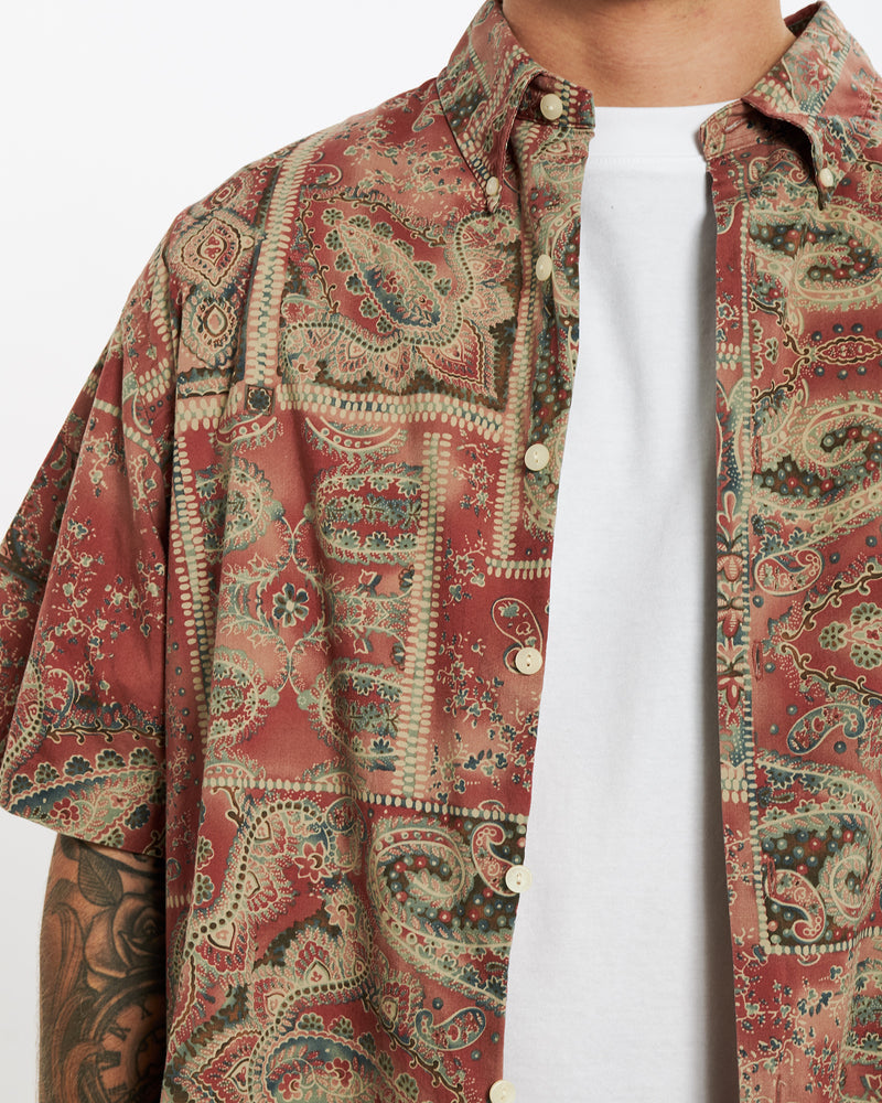Vintage 90s Polo Ralph Lauren Paisely Button Up Shirt <br>XL , The Real Deal , newtown, sydney, australia, thrift store, opshop, preloved, secondhand, sustainable, retro, antique, 70s, 80s, 90s, 2000s, 00s, fashion, clothing, streetwear, trendy, garment, style, boutique, store, shop, archive, sale, cheap, best, top