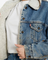 80s Levis Sherpa Denim Jacket <br>M