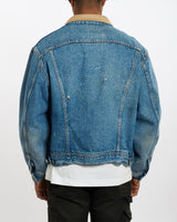 Vintage 80s Lee 'Storm Rider' Blanket Lined Denim Jacket <br>L , The Real Deal , newtown, sydney, australia, thrift store, opshop, preloved, secondhand, sustainable, retro, antique, 70s, 80s, 90s, 2000s, 00s, fashion, clothing, streetwear, trendy, garment, style, boutique, store, shop, archive, sale, cheap, best, top