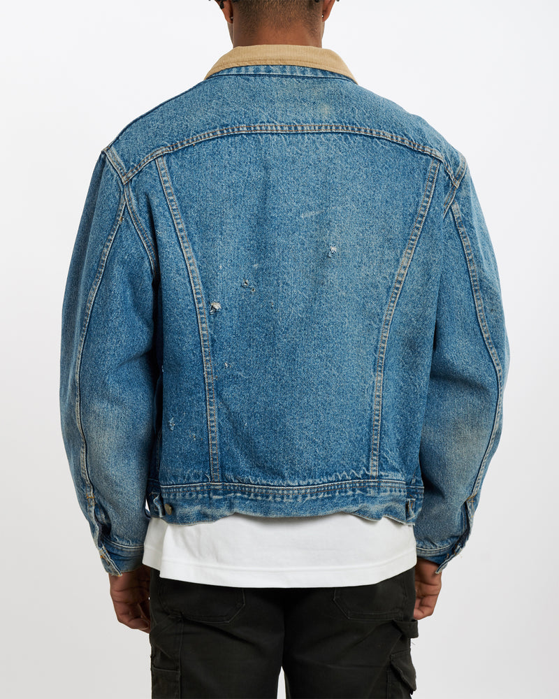 Vintage 80s Lee 'Storm Rider' Blanket Lined Denim Jacket <br>L , The Real Deal , newtown, sydney, australia, thrift store, opshop, preloved, secondhand, sustainable, retro, antique, 70s, 80s, 90s, 2000s, 00s, fashion, clothing, streetwear, trendy, garment, style, boutique, store, shop, archive, sale, cheap, best, top