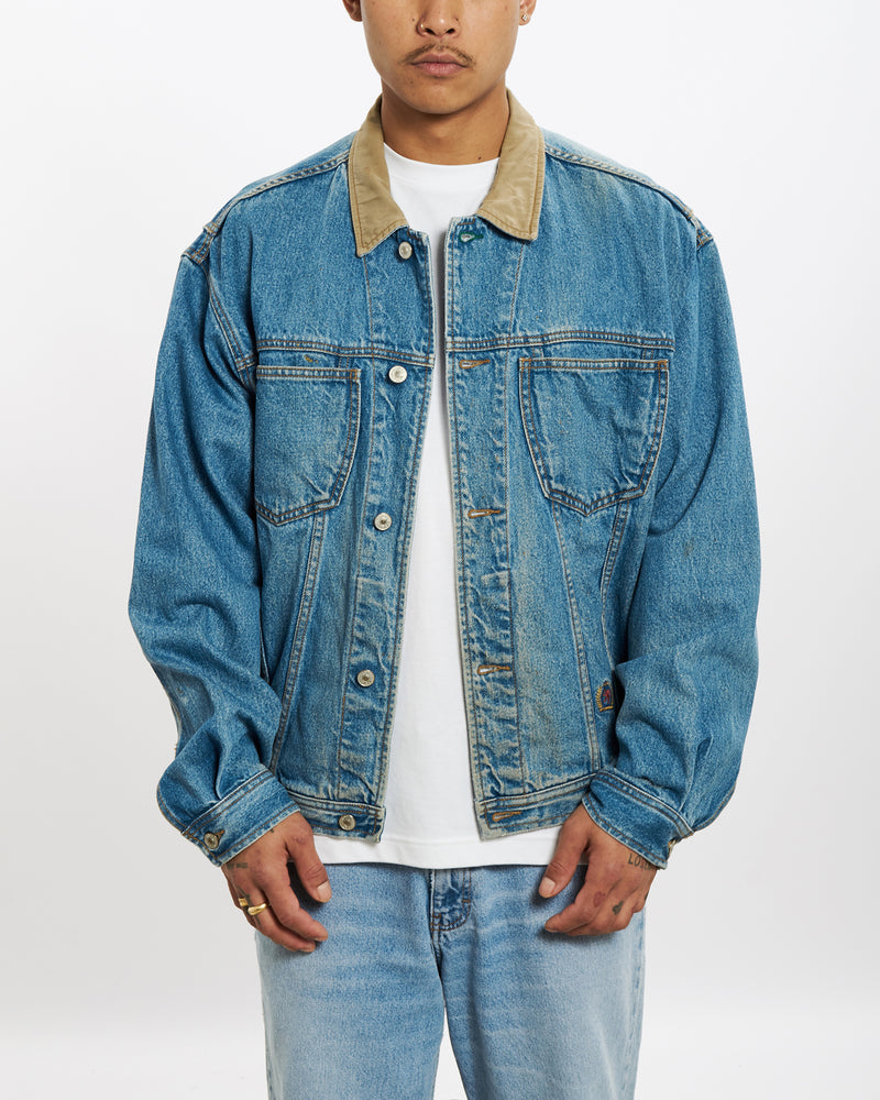 Vintage 90s Tommy Hilfiger Denim Jacket <br>XL , The Real Deal , newtown, sydney, australia, thrift store, opshop, preloved, secondhand, sustainable, retro, antique, 70s, 80s, 90s, 2000s, 00s, fashion, clothing, streetwear, trendy, garment, style, boutique, store, shop, archive, sale, cheap, best, top