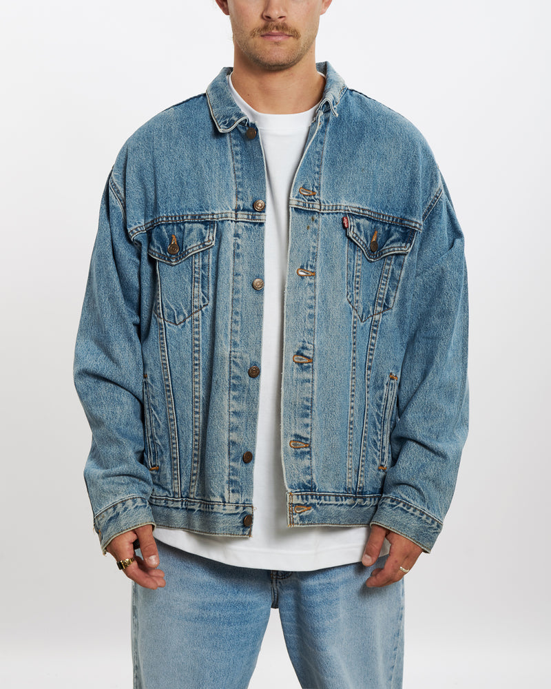 Vintage 90s Levis Denim Jacket <br>XL , The Real Deal , newtown, sydney, australia, thrift store, opshop, preloved, secondhand, sustainable, retro, antique, 70s, 80s, 90s, 2000s, 00s, fashion, clothing, streetwear, trendy, garment, style, boutique, store, shop, archive, sale, cheap, best, top