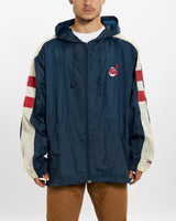 90s Cleveland Indians Spray Jacket <br>L