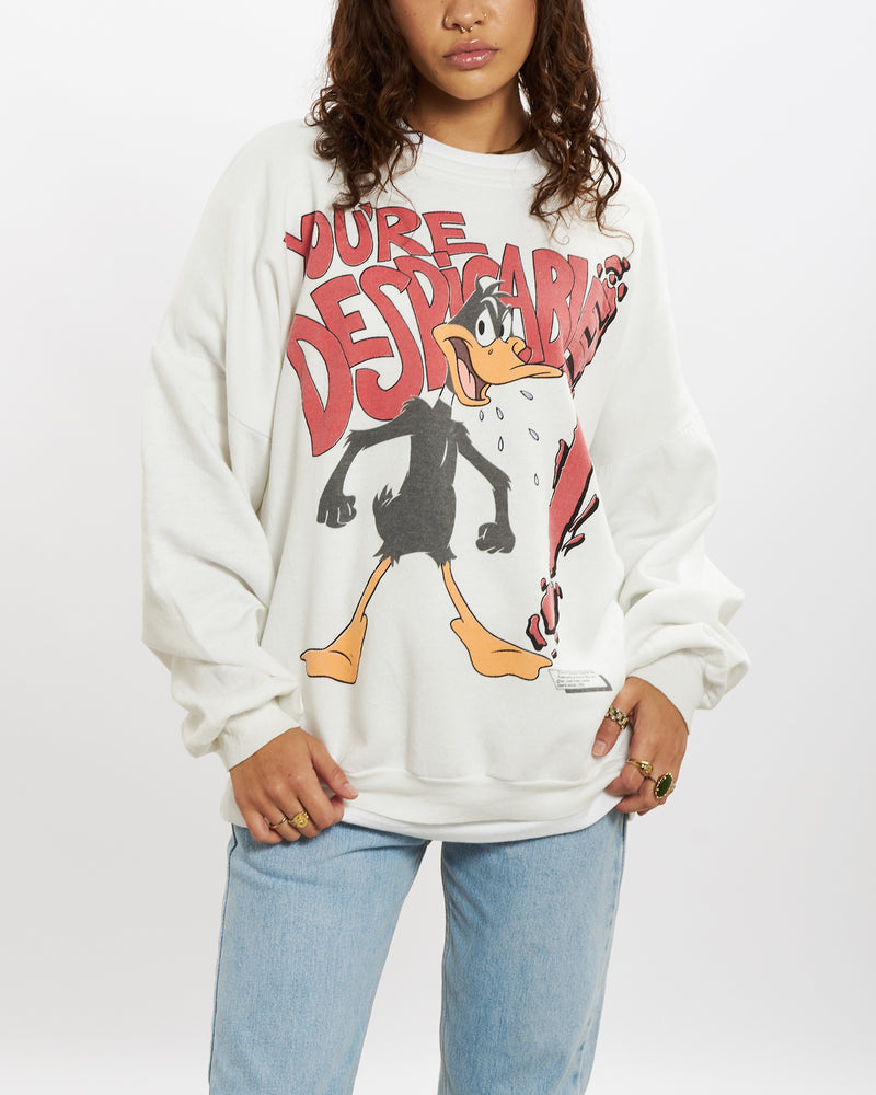 1987 Daffy Duck 'You're Despicable' Sweatshirt <br>S