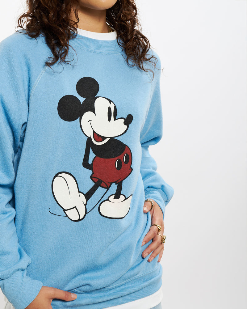 Vintage 80s Mickey Mouse Sweatshirt <br>S , The Real Deal , newtown, sydney, australia, thrift store, opshop, preloved, secondhand, sustainable, retro, antique, 70s, 80s, 90s, 2000s, 00s, fashion, clothing, streetwear, trendy, garment, style, boutique, store, shop, archive, sale, cheap, best, top