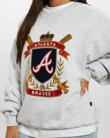 Vintage 90s Atlanta Braves Sweatshirt <br>L , The Real Deal , newtown, sydney, australia, thrift store, opshop, preloved, secondhand, sustainable, retro, antique, 70s, 80s, 90s, 2000s, 00s, fashion, clothing, streetwear, trendy, garment, style, boutique, store, shop, archive, sale, cheap, best, top