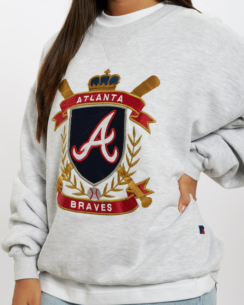 Vintage 90s Atlanta Braves Sweatshirt <br>L , The Real Deal , newtown, sydney, australia, thrift store, opshop, preloved, secondhand, sustainable, retro, antique, 70s, 80s, 90s, 2000s, 00s, fashion, clothing, streetwear, trendy, garment, style, boutique, store, shop, archive, sale, cheap, best, top