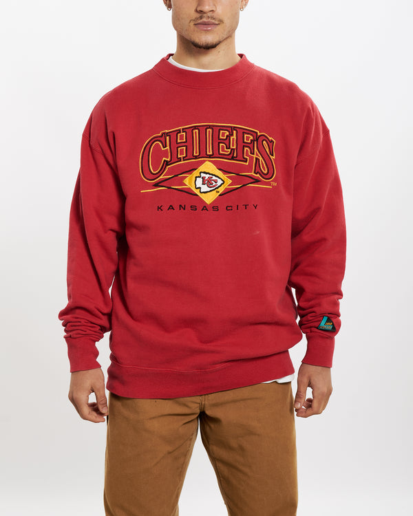 90s Kansas City Chiefs Embroidered Sweatshirt <br>L
